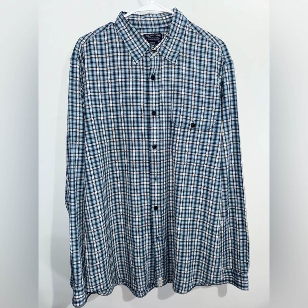 Polo Jeans Co. Ralph Lauren Men’s Plaid Button-Down Shirt Size L